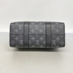 Louis Vuitton Shoulder Bag Monogram Eclipse City Keepall Black Gray — view 3