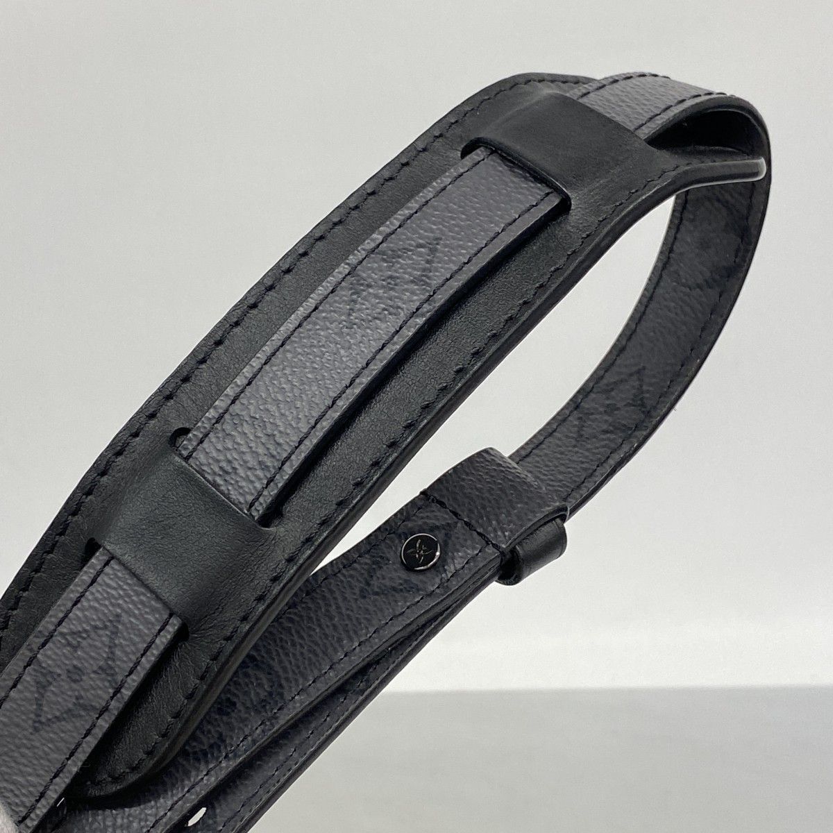 Louis Vuitton Shoulder Bag Monogram Eclipse City Keepall Black Gray — view 8