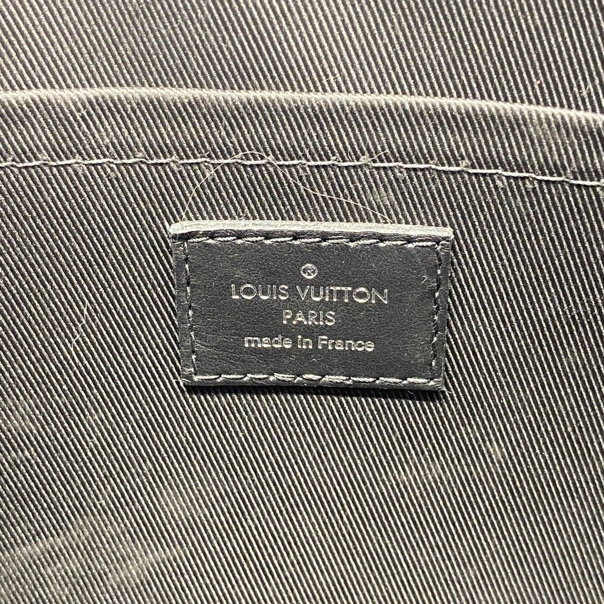 Louis Vuitton Shoulder Bag Monogram Eclipse City Keepall Black Gray — view 5