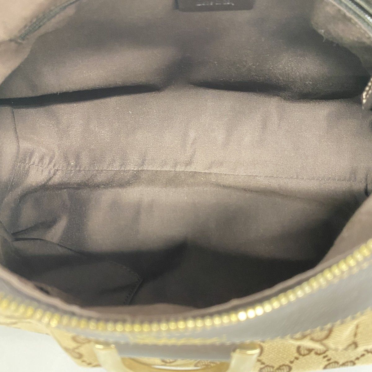 Gucci Handbag GG Canvas Brown Champagne Gold — view 4