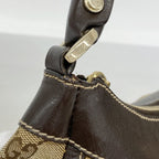 Gucci Handbag GG Canvas Brown Champagne Gold — view 7