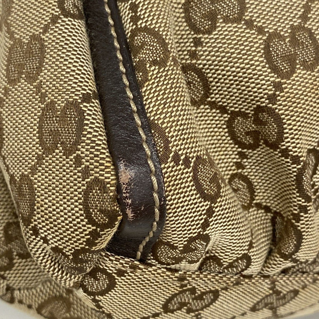Gucci Handbag GG Canvas Brown Champagne Gold — view 6