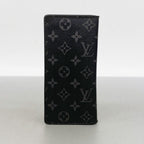 Louis Vuitton Wallet Monogram Eclipse Portefeuille Brazza Black — view 8