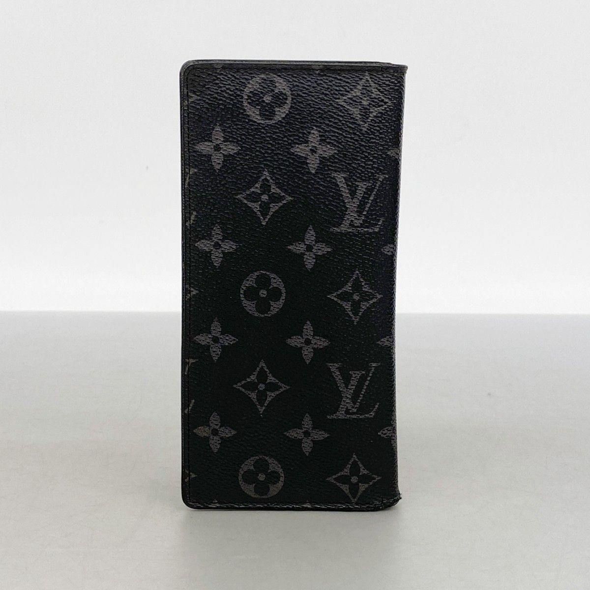 Louis Vuitton Wallet Monogram Eclipse Portefeuille Brazza Black — view 8