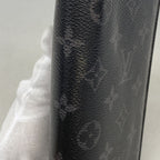 Louis Vuitton Wallet Monogram Eclipse Portefeuille Brazza Black — view 7
