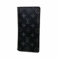Louis Vuitton Wallet Monogram Eclipse Portefeuille Brazza Black