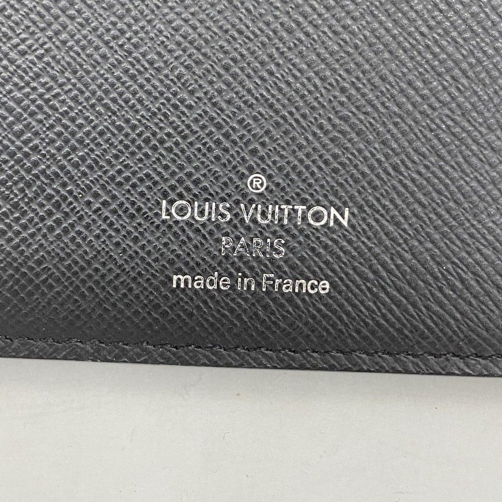 Louis Vuitton Wallet Monogram Eclipse Portefeuille Brazza Black — view 4