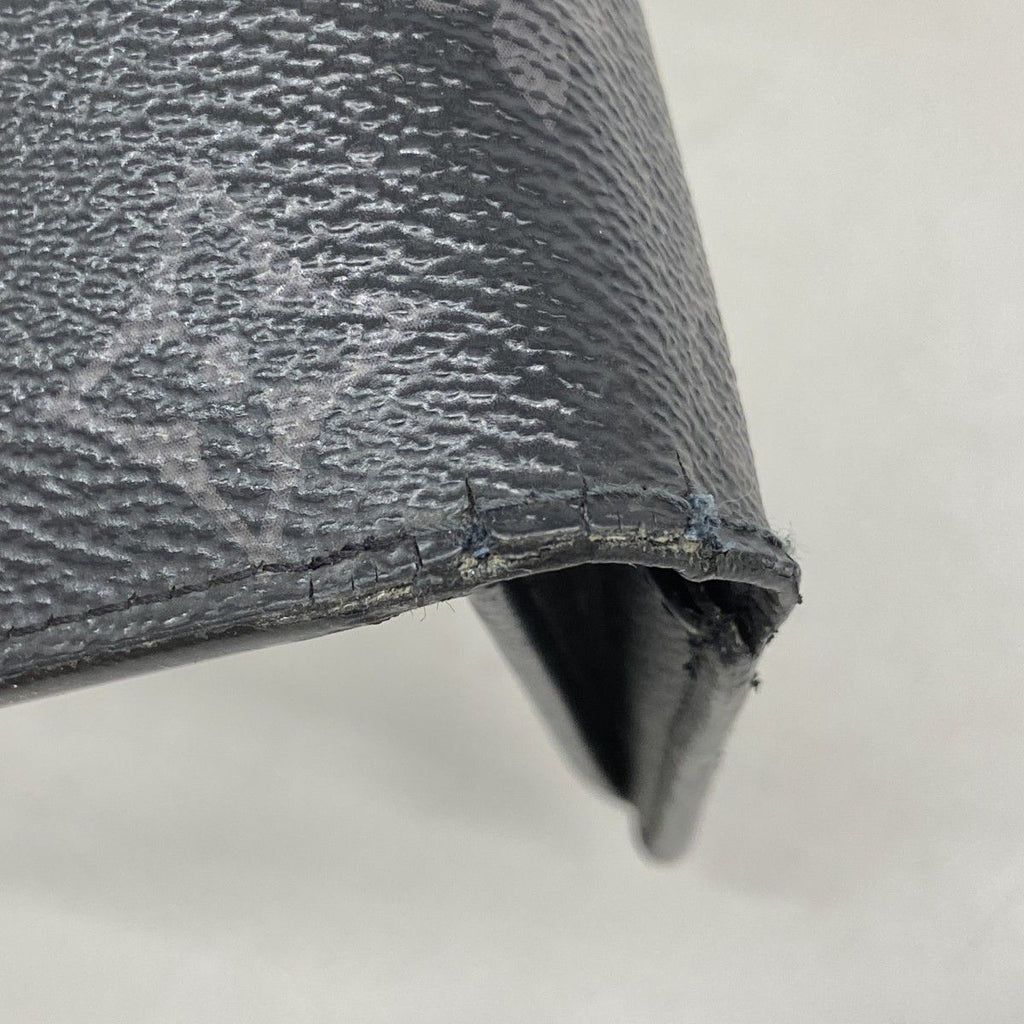Louis Vuitton Wallet Monogram Eclipse Portefeuille Brazza Black — view 5