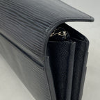 Louis Vuitton Wallet Epi Portefeuille Sarah Noir — view 6