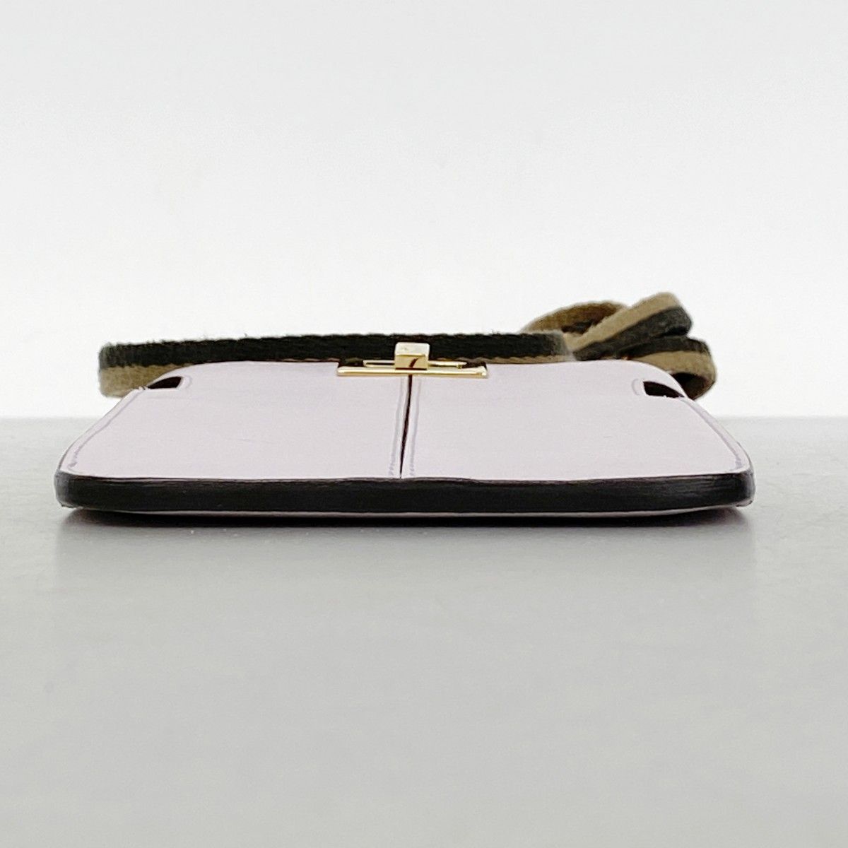 Fendi Phone Case Peekaboo Leather Purple Gold — view 3