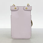 Fendi Phone Case Peekaboo Leather Purple Gold — view 9