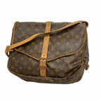 Louis Vuitton Shoulder Bag Monogram Saumur 35 Brown