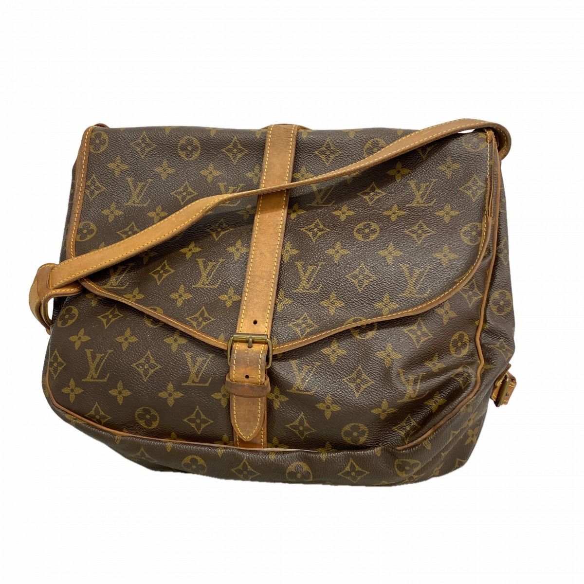 Louis Vuitton Shoulder Bag Monogram Saumur 35 Brown