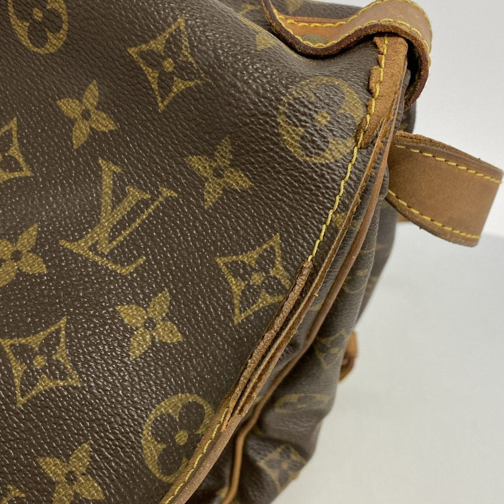 Louis Vuitton Shoulder Bag Monogram Saumur 35 Brown — view 6