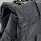 Chanel Shoulder Bag 2.55 Leather Black Silver — view 6