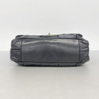 Chanel Shoulder Bag 2.55 Leather Black Silver — view 3