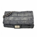Chanel Shoulder Bag 2.55 Leather Black Silver