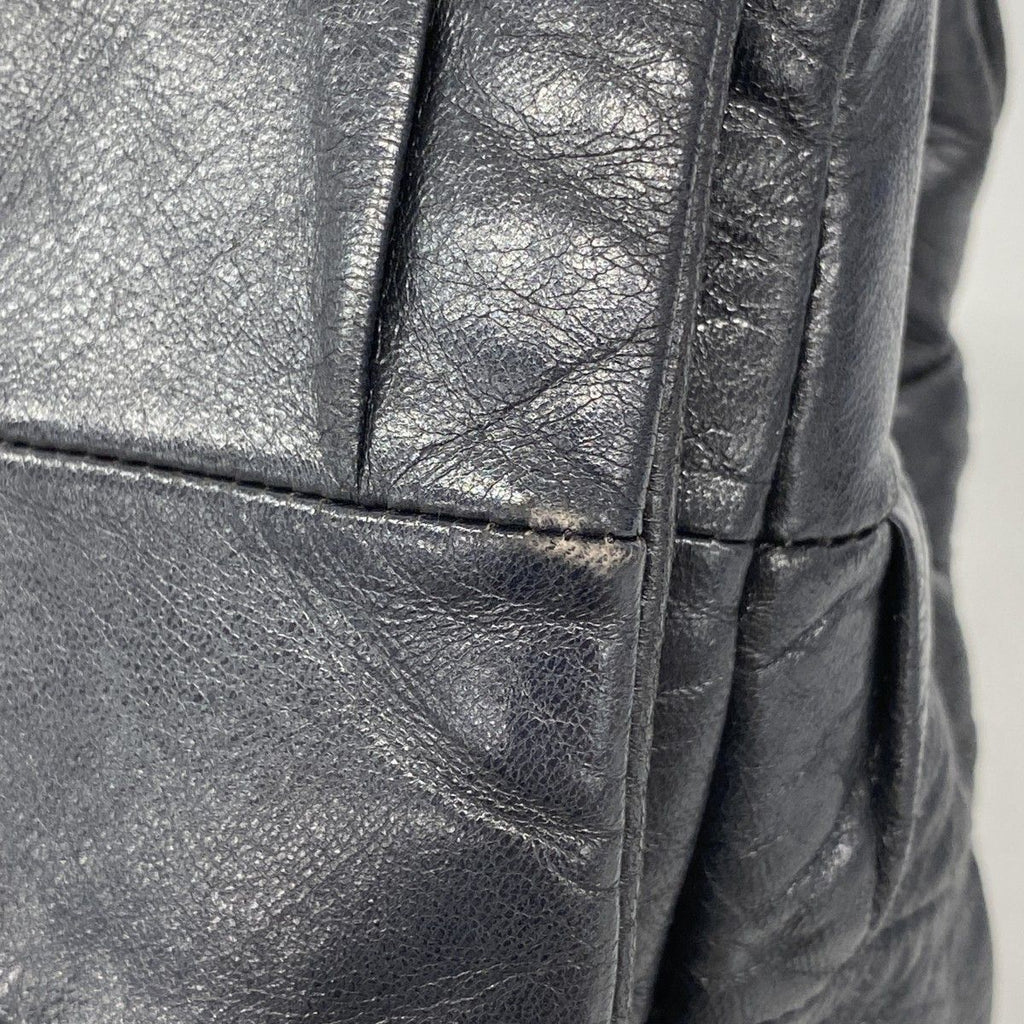 Chanel Shoulder Bag 2.55 Leather Black Silver — view 8