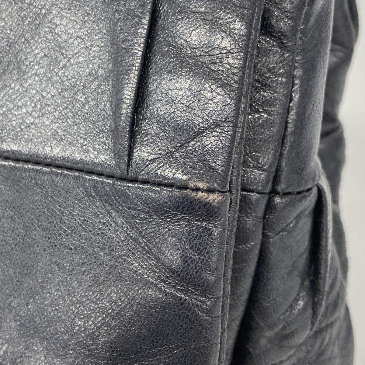 Chanel Shoulder Bag 2.55 Leather Black Silver — view 8