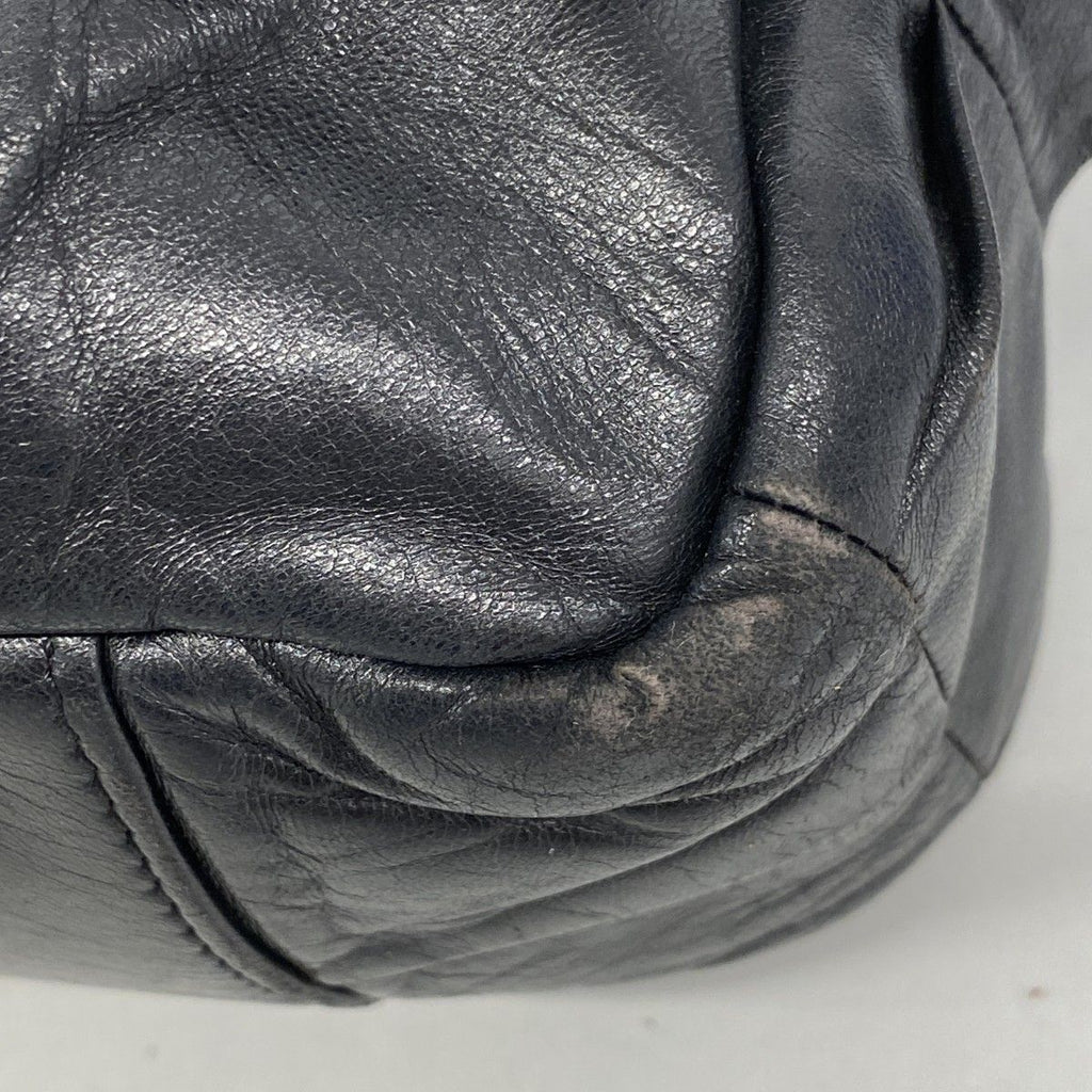 Chanel Shoulder Bag 2.55 Leather Black Silver — view 7