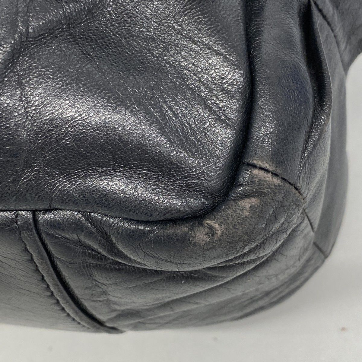 Chanel Shoulder Bag 2.55 Leather Black Silver — view 7