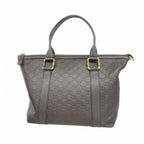 Gucci Tote Guccissima Bamb Leather Brown Champagne Gold