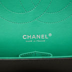 Chanel Shoulder Bag Deca Quilted Patent Leather Black Silver — view 5