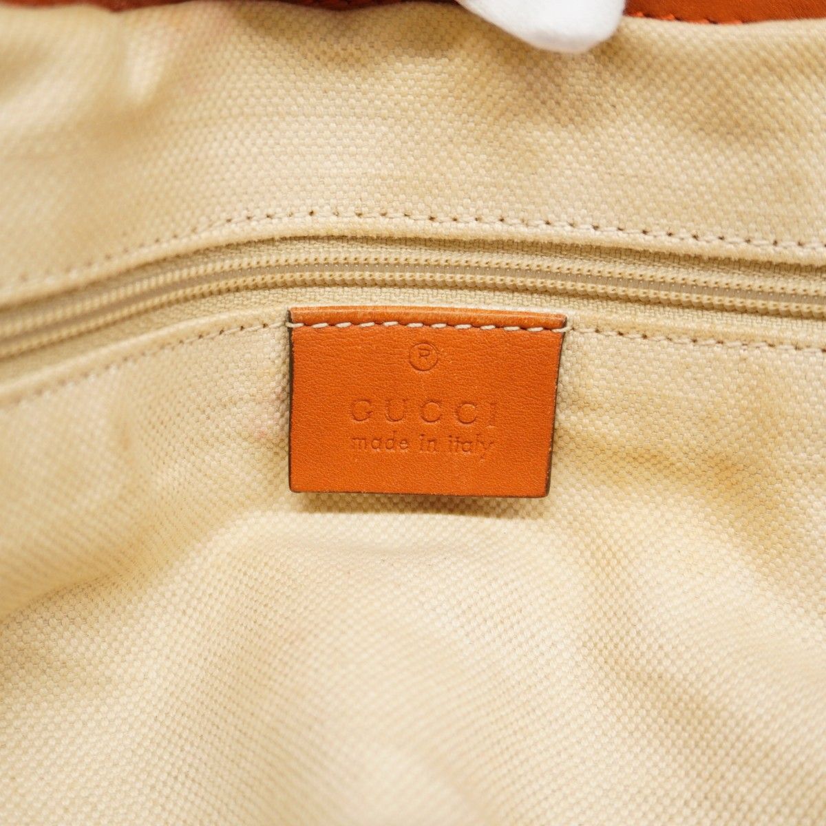 Gucci Tote Guccissima Leather Orange Champagne Gold 2-Way — view 5