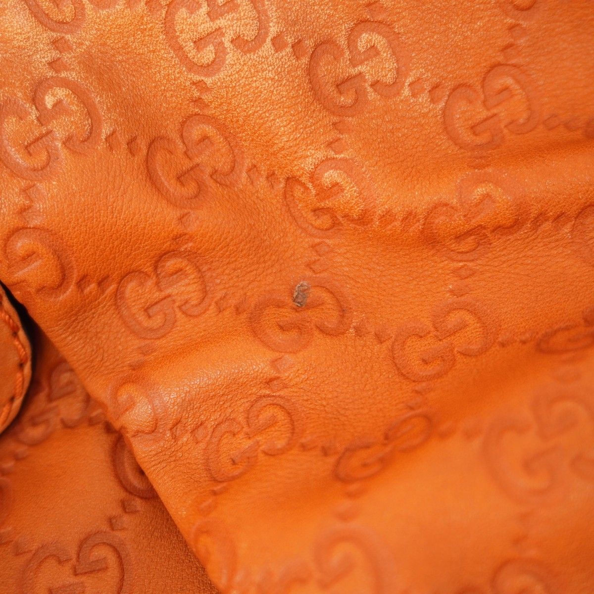 Gucci Tote Guccissima Leather Orange Champagne Gold 2-Way — view 7
