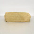 Chanel Chain Tote Deauville Canvas Beige Silver — view 3