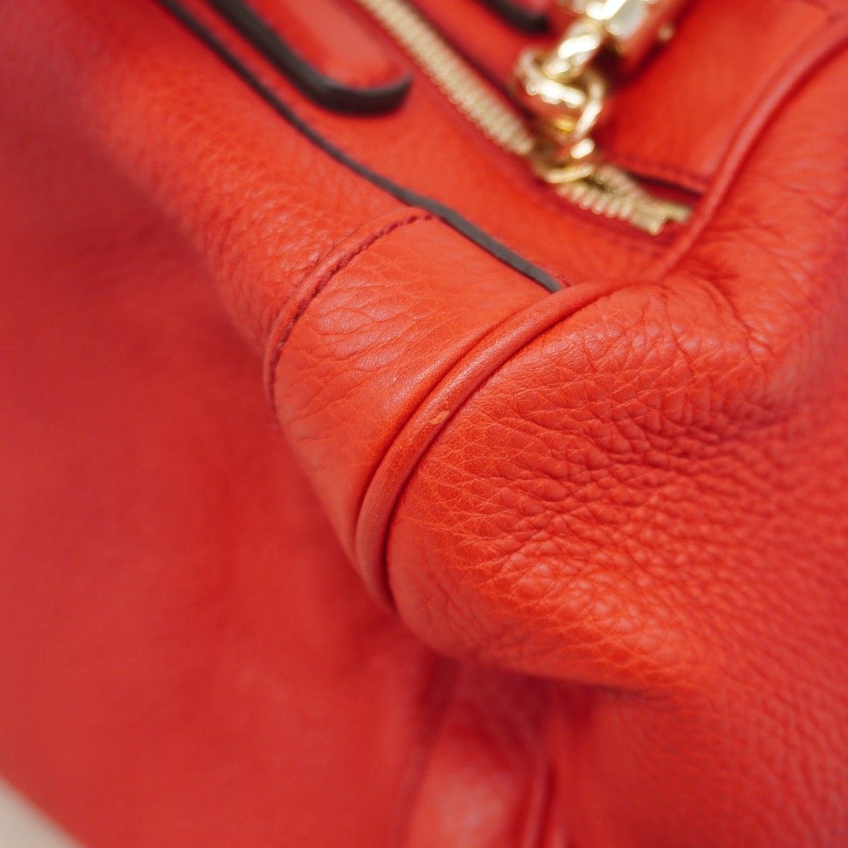 Gucci Handbag Soho Leather Red Champagne Gold — view 7