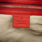 Gucci Handbag Soho Leather Red Champagne Gold — view 5