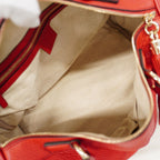 Gucci Handbag Soho Leather Red Champagne Gold — view 4