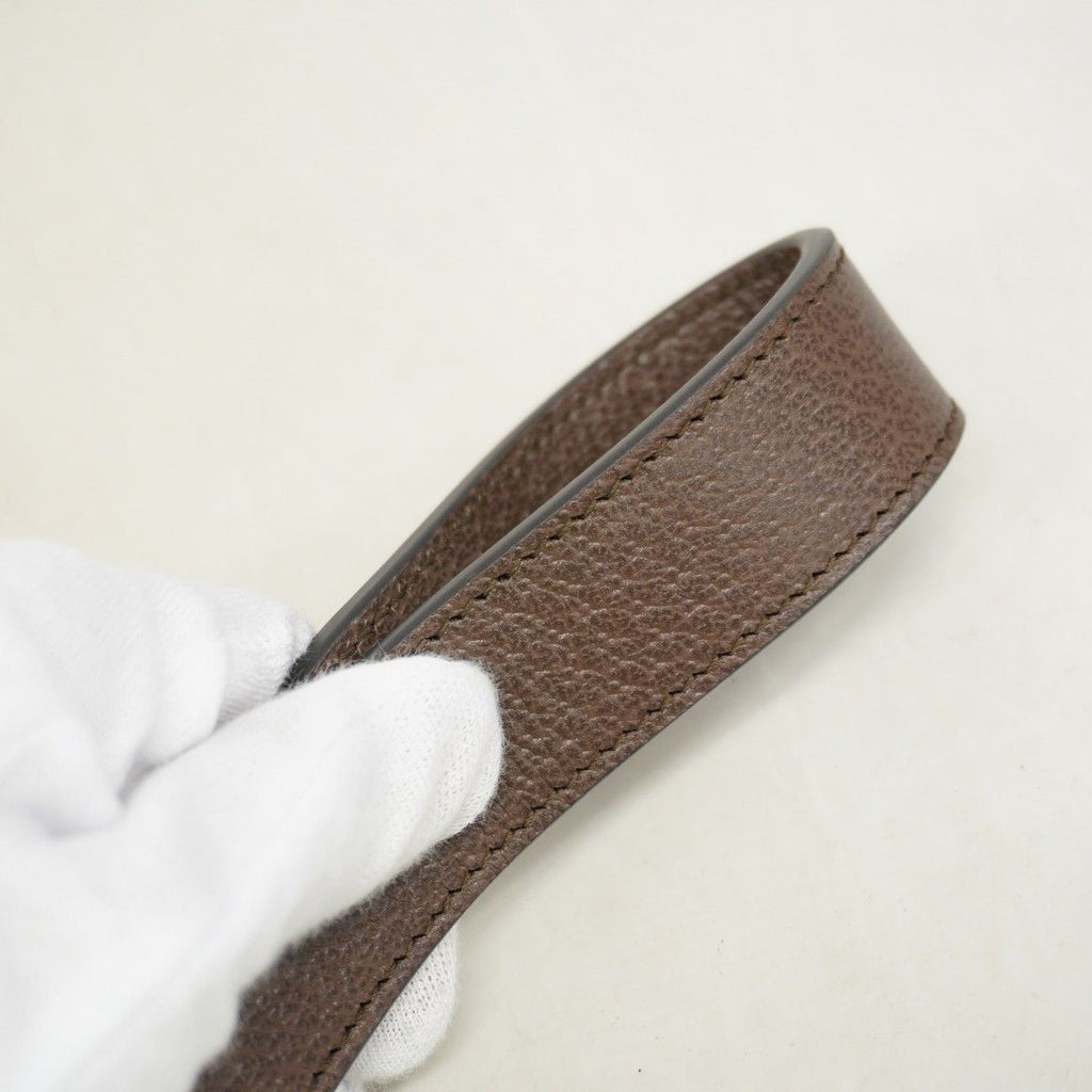 Gucci Shoulder Bag GG Canvas Sherry Line Horsebit Brown Silver — view 8
