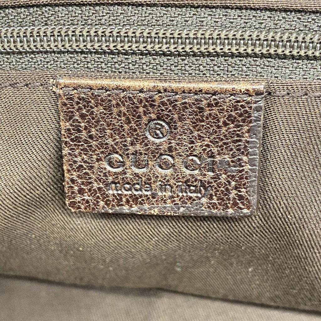 Gucci Shoulder Bag GG Canvas Sherry Line Beige Brown Gold — view 5