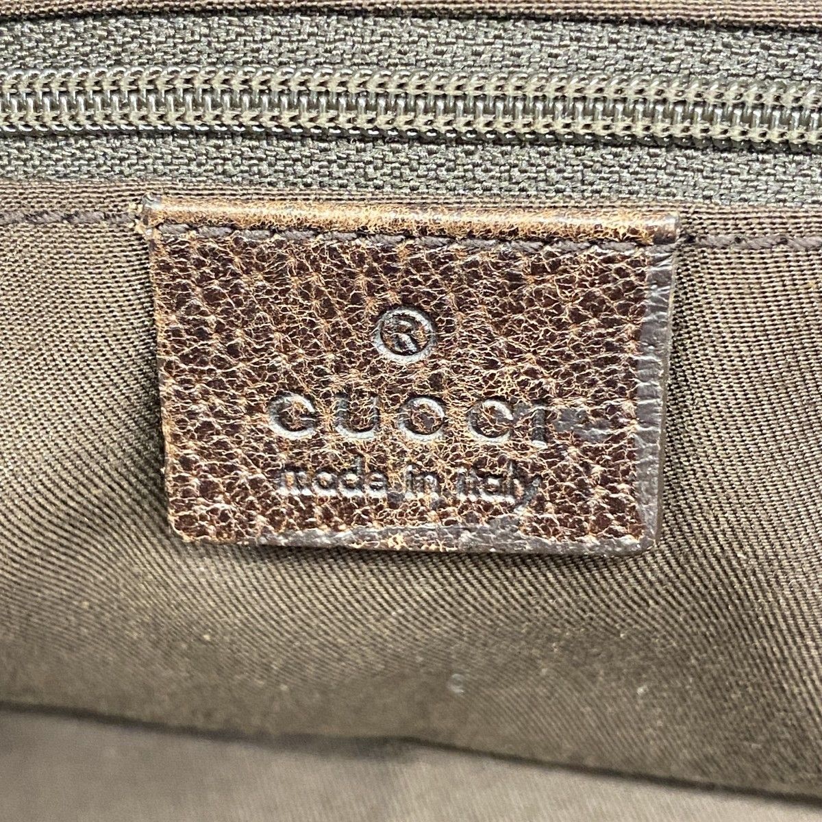 Gucci Shoulder Bag GG Canvas Sherry Line Beige Brown Gold — view 5