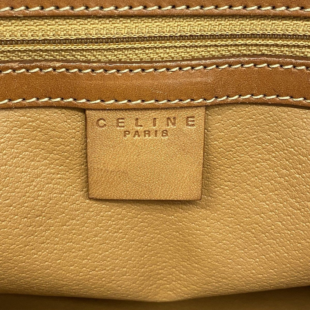 Celine Tote Macadam Brown Gold — view 5