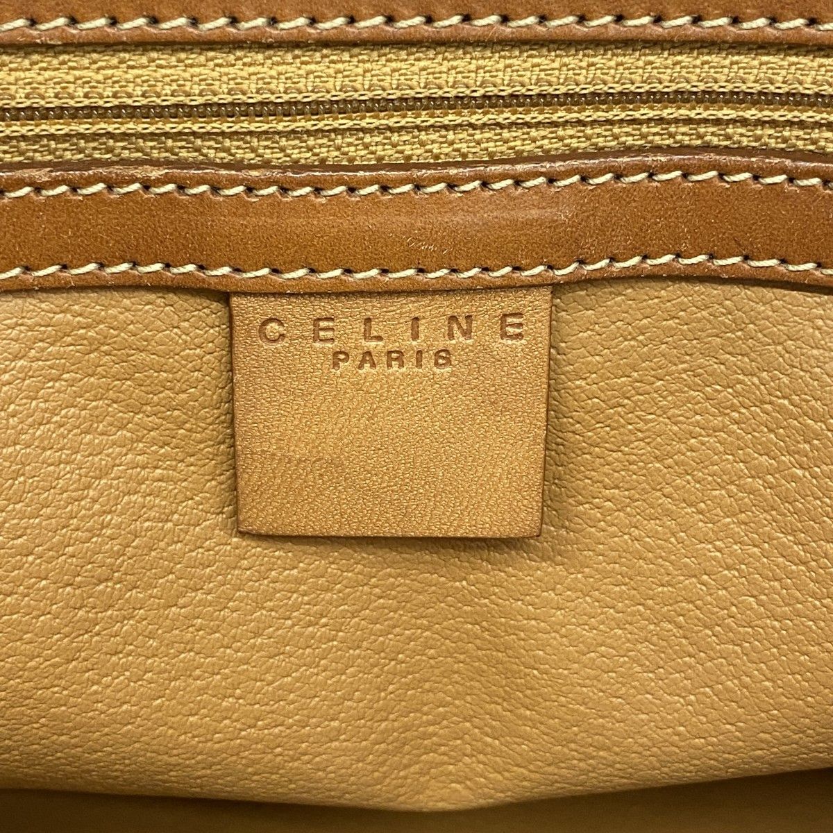 Celine Tote Macadam Brown Gold — view 5