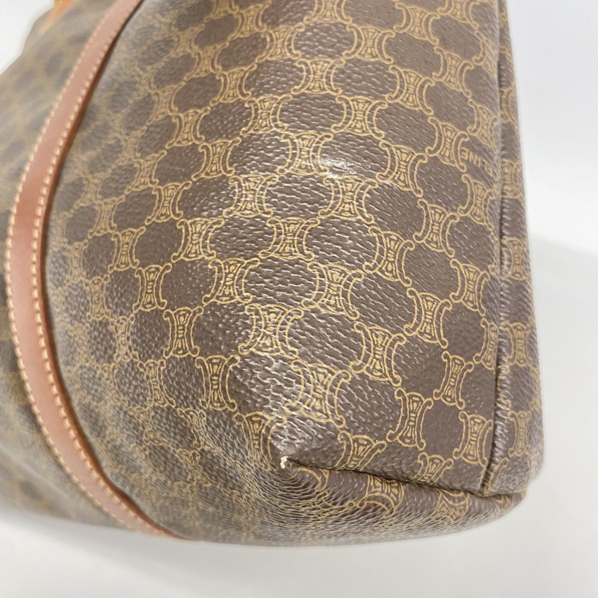 Celine Tote Macadam Brown Gold — view 6
