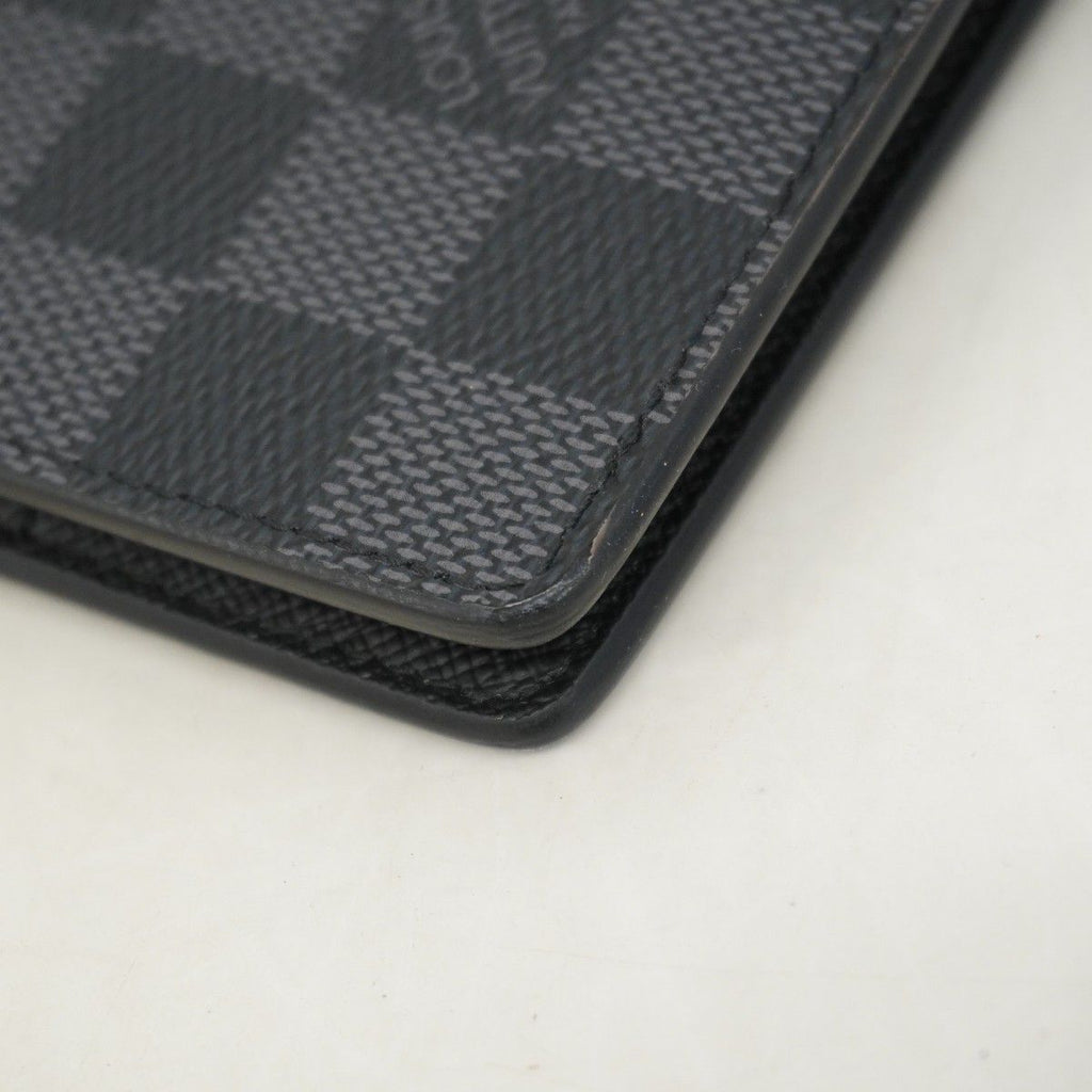 Louis Vuitton Wallet Damier Graphite Portefeuille Calf Black Gray — view 6