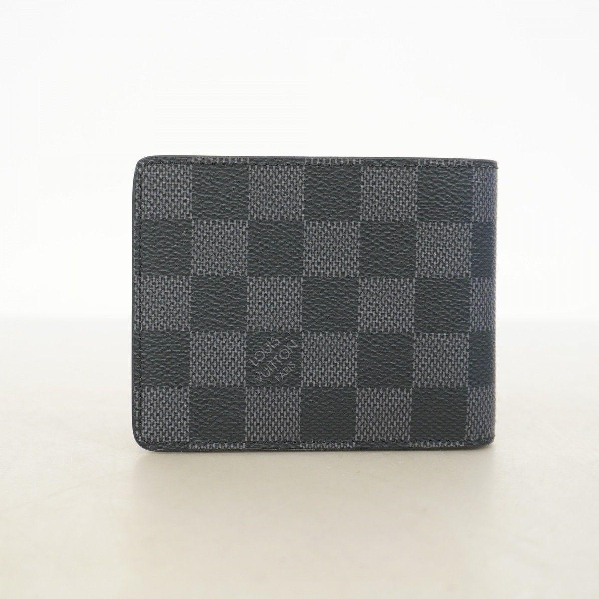 Louis Vuitton Wallet Damier Graphite Portefeuille Calf Black Gray — view 7