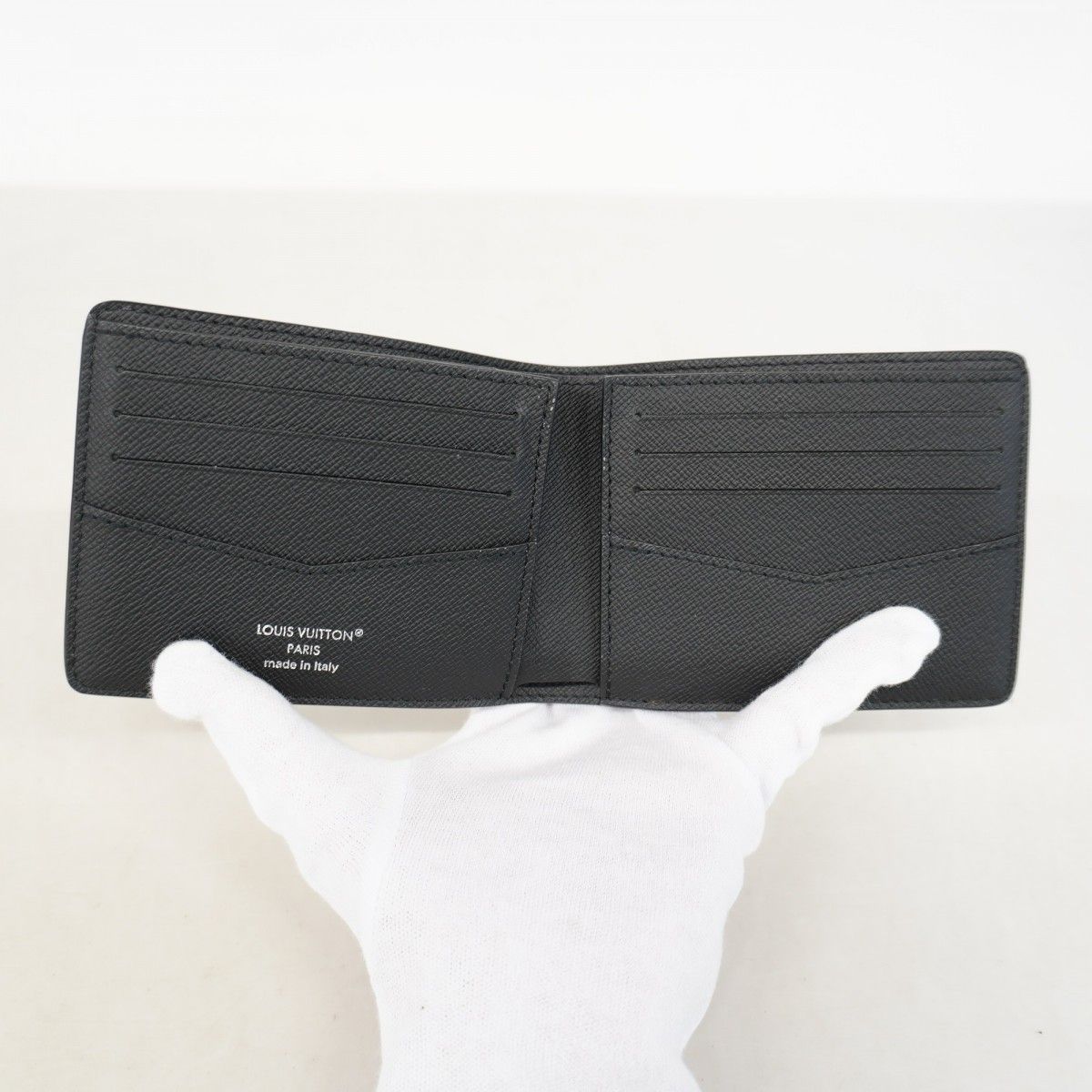 Louis Vuitton Wallet Damier Graphite Portefeuille Calf Black Gray — view 3