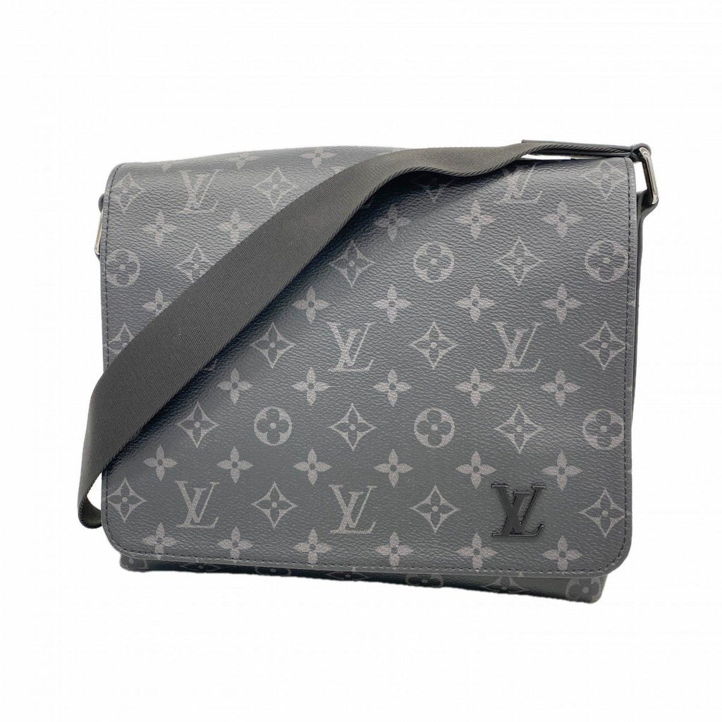 Louis Vuitton Shoulder Bag Monogram Eclipse District PM Black