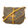 Louis Vuitton Shoulder Bag Monogram Saumur 30 Brown