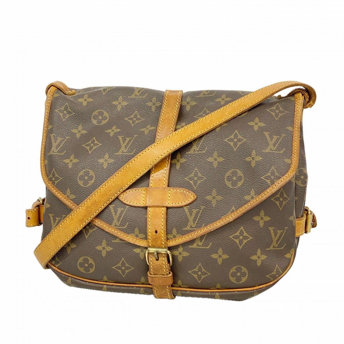 Louis Vuitton Shoulder Bag Monogram Saumur 30 Brown