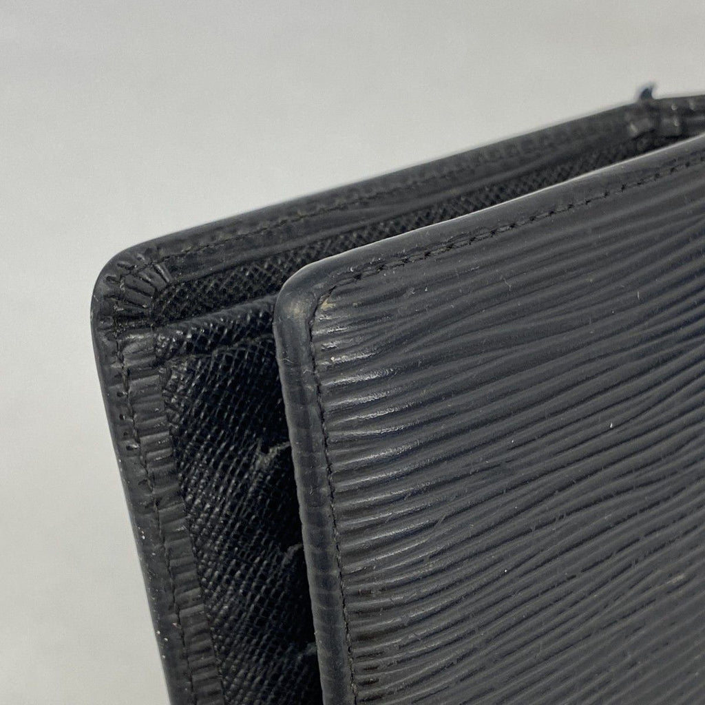 Louis Vuitton Wallet Epi Portefeuille Brazza Noir — view 7