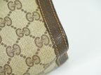 Gucci Vintage Sherry Line GG Supreme Clutch Beige — view 7