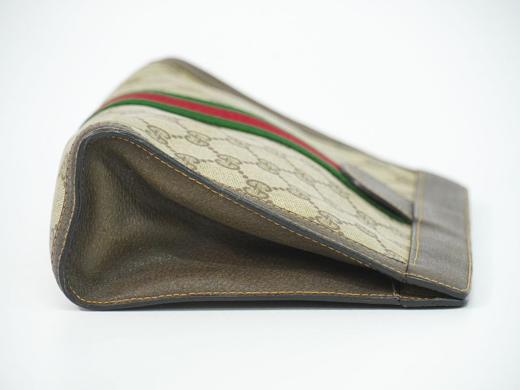 Gucci Vintage Sherry Line GG Supreme Clutch Beige — view 4