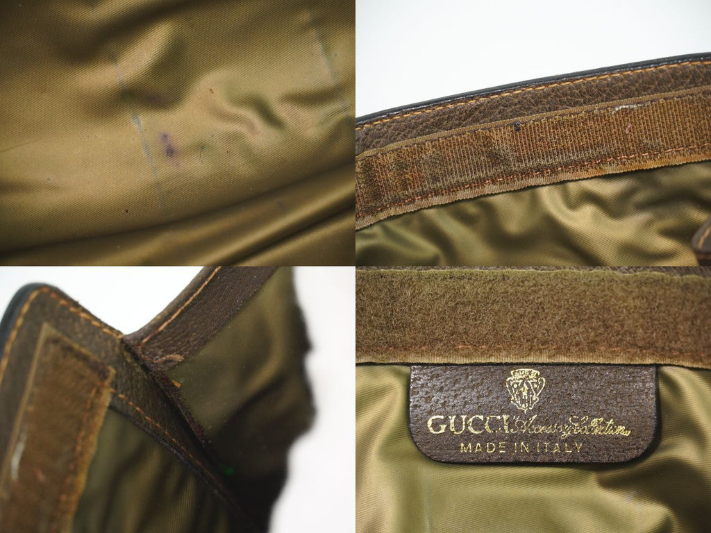 Gucci Vintage Sherry Line GG Supreme Clutch Beige — view 9