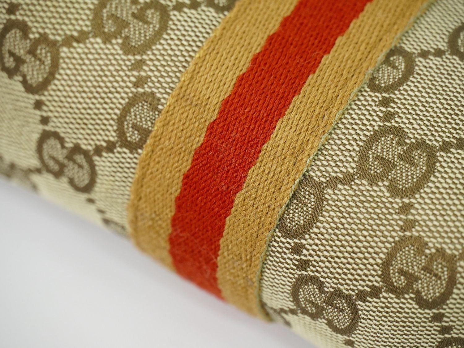 Gucci Sherry Line GG Canvas Pouch Case Beige Shelly — view 7